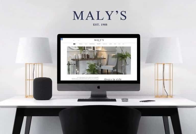 בניית אתר לחברת Maly's